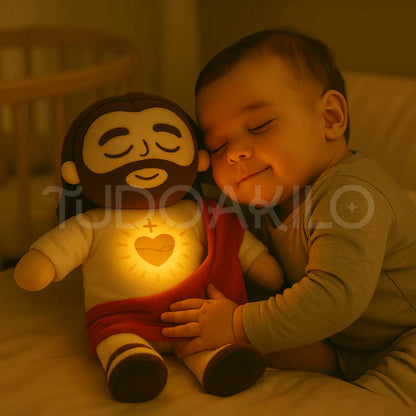 Peluche del Niño Jesús que Respira y Calma el Alma