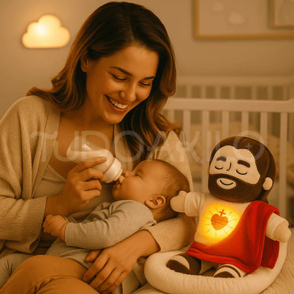 Peluche del Niño Jesús que Respira y Calma el Alma