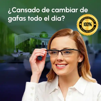 Gafas de Lectura Multifocais TR90 | Visão Clara de Cerca e Lejos em um Solo Lente + REGALO